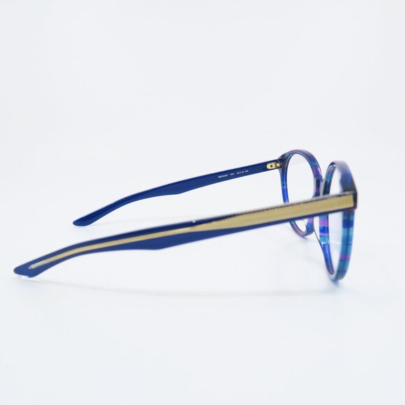 Balenciaga BB0030O 004 52mm Blue Multicolor, New Round Women's Eyeglasses. - Picture 6 of 9